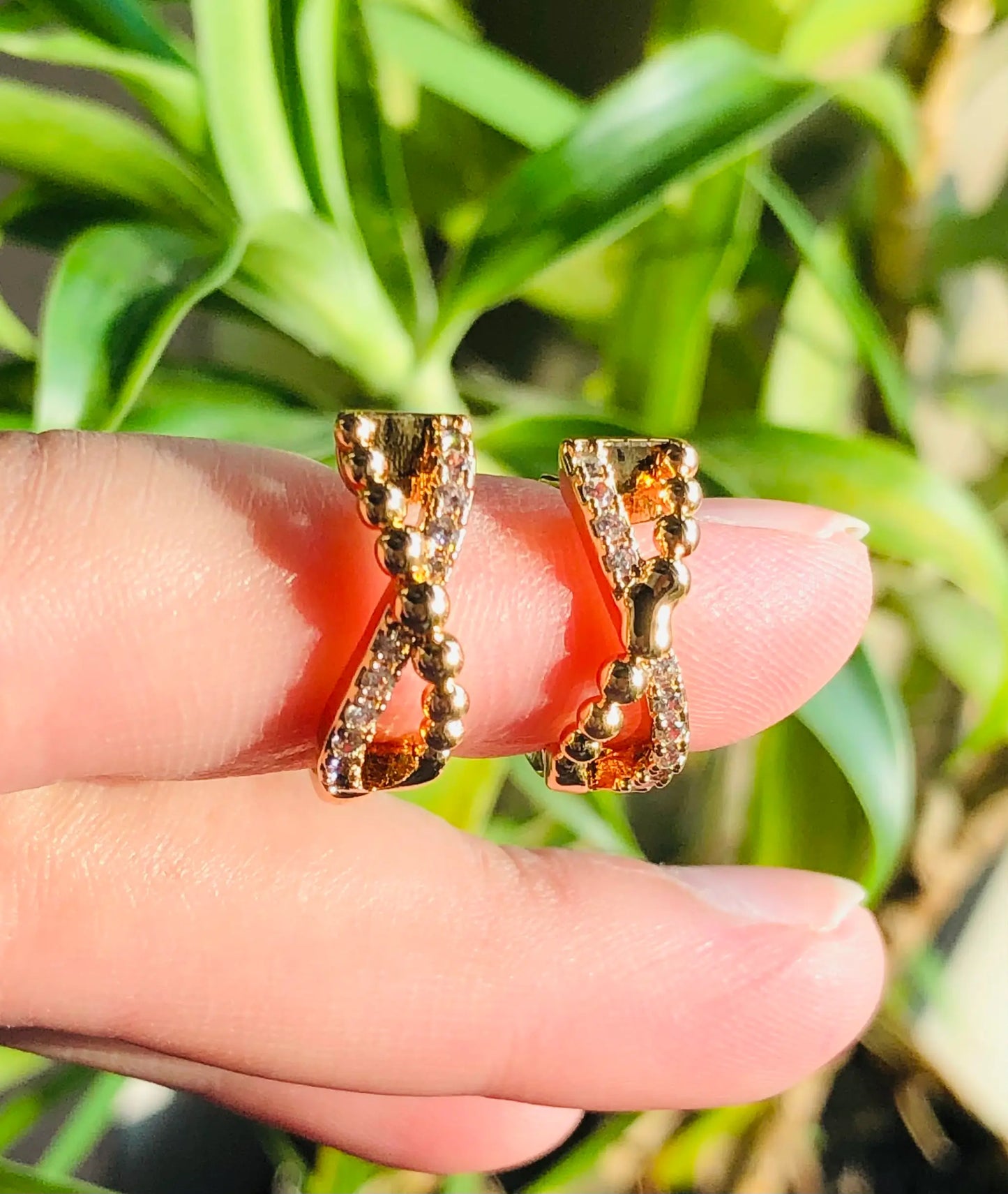 Timeless Rose Gold Infinity Studs